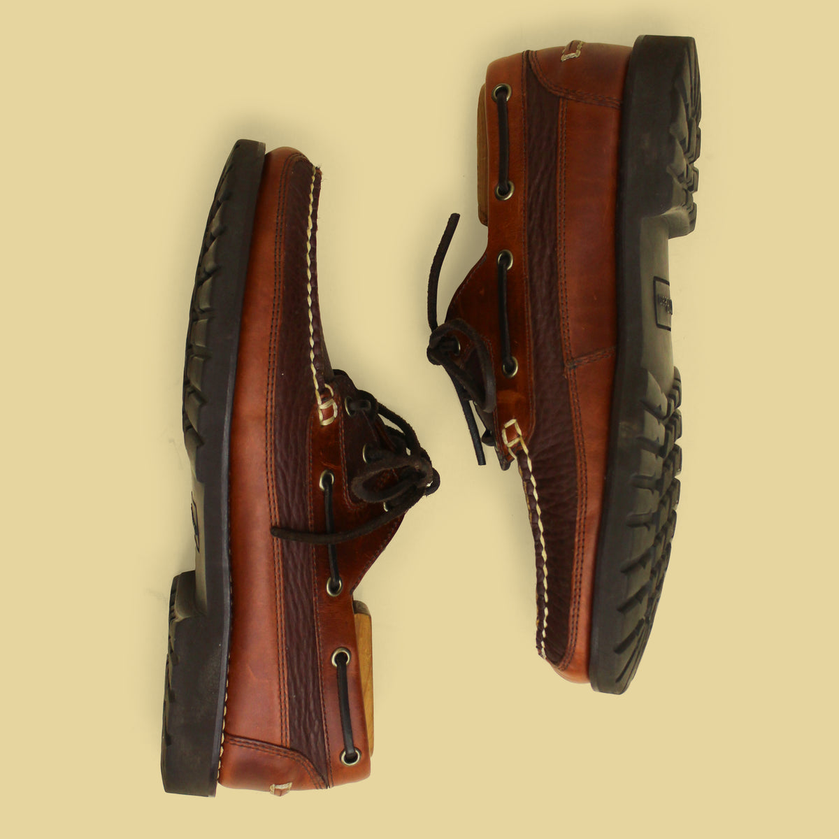 L.L. Bean Allagash Bison Handsewn 3-Eye Moccasins 9