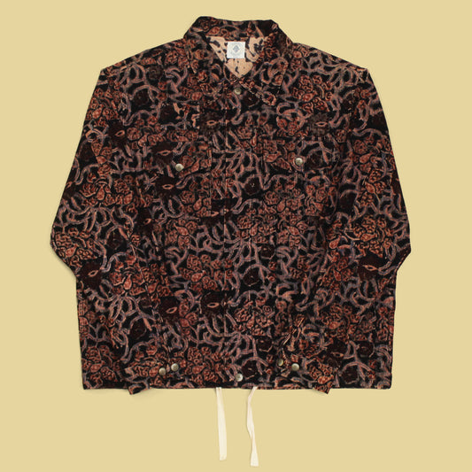 18 East Bagru Print Corduroy Cam Shirt Jacket