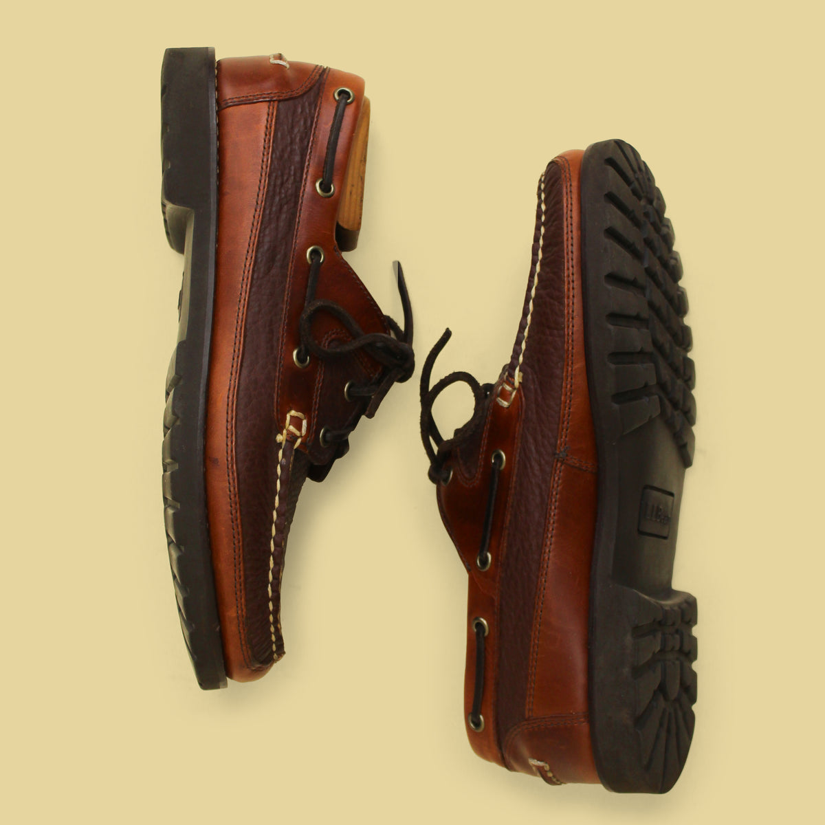 L.L. Bean Allagash Bison Handsewn 3-Eye Moccasins 9