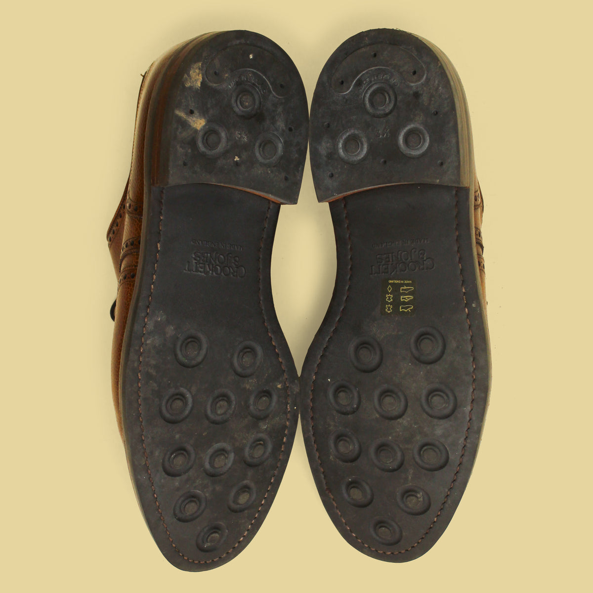 Crockett & Jones Scotch Grain Pembroke Short Wing Bluchers UK 10.5