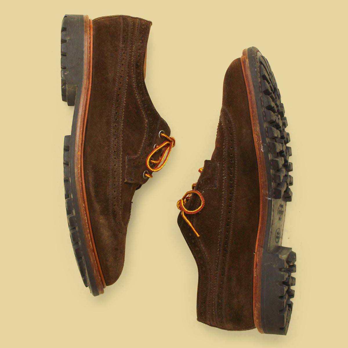 Mark McNairy Chocolate Suede Longwing Bluchers 11