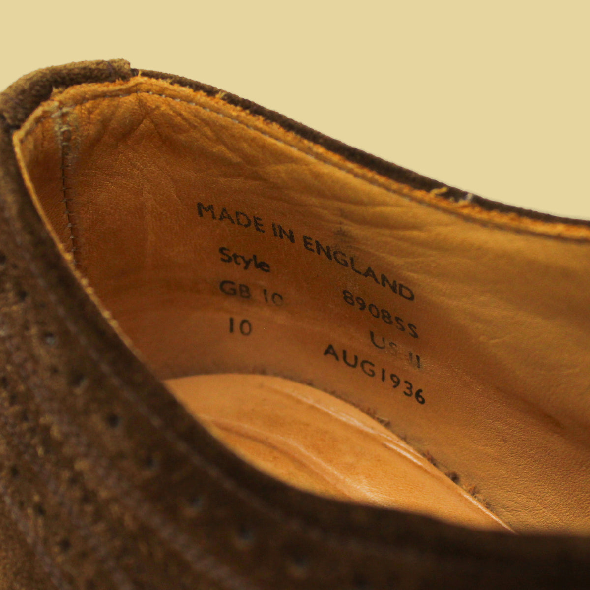 Mark McNairy Chocolate Suede Longwing Bluchers 11