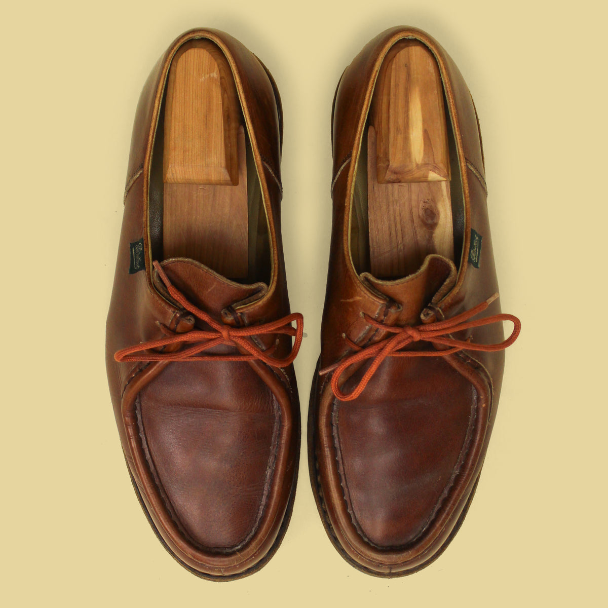 Paraboot Brown Leather Michael Tyrolean Shoes 44