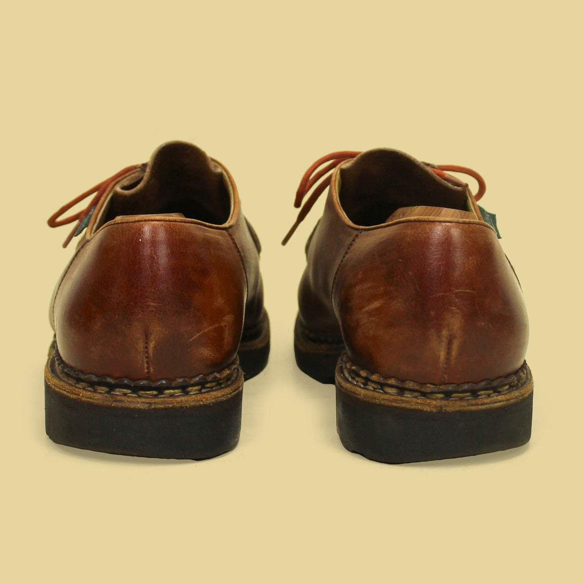 Paraboot Brown Leather Michael Tyrolean Shoes 44