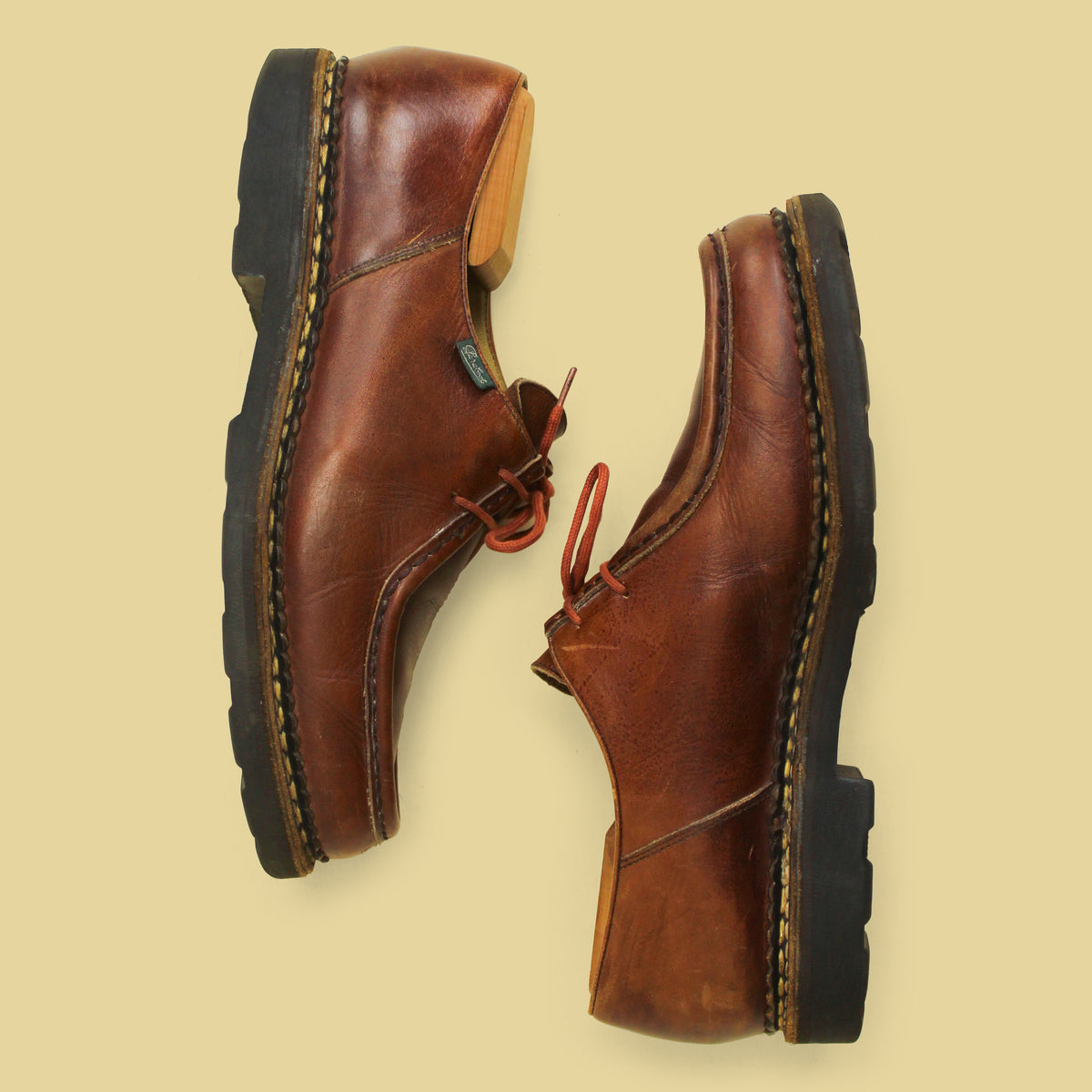 Paraboot Brown Leather Michael Tyrolean Shoes 44