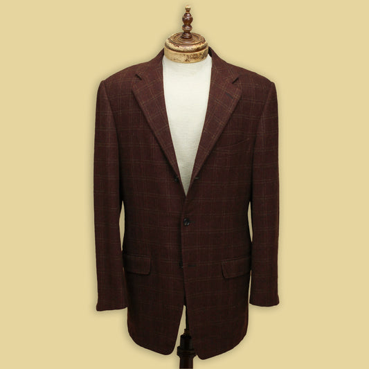 Ermenegildo Zegna Su Misura Wool Cashmere Check Sport Coat