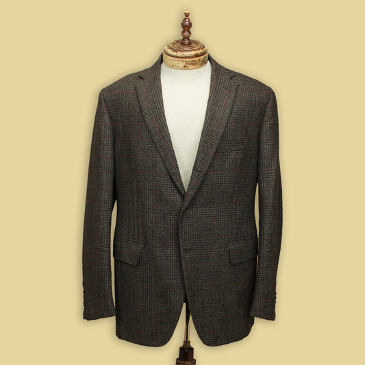 Sartoria Partenopea Glen Plaid Wool Tweed Sport Coat