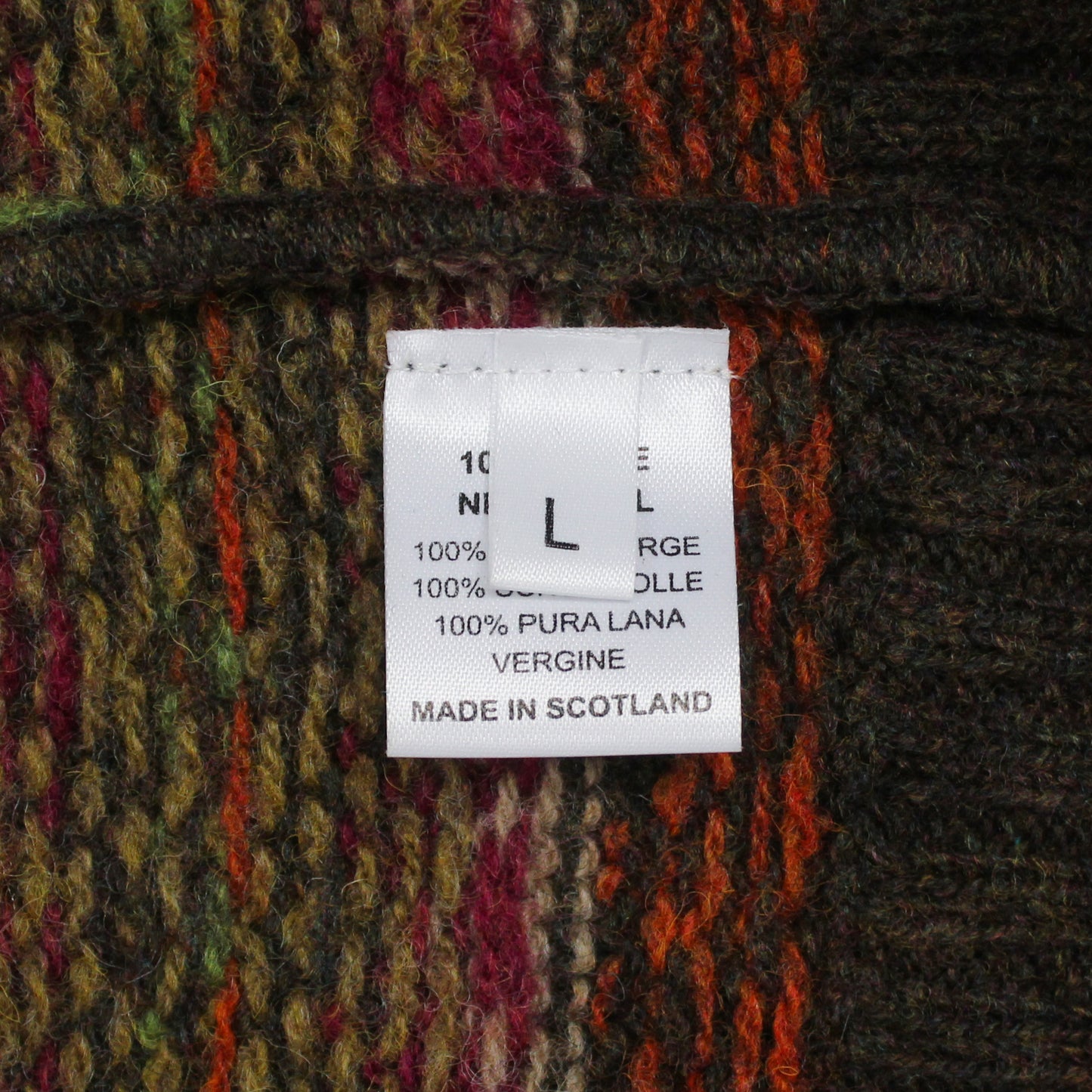 Harley of Scotland Fair Isle Shetland Wool Cardigan Sweater Vest