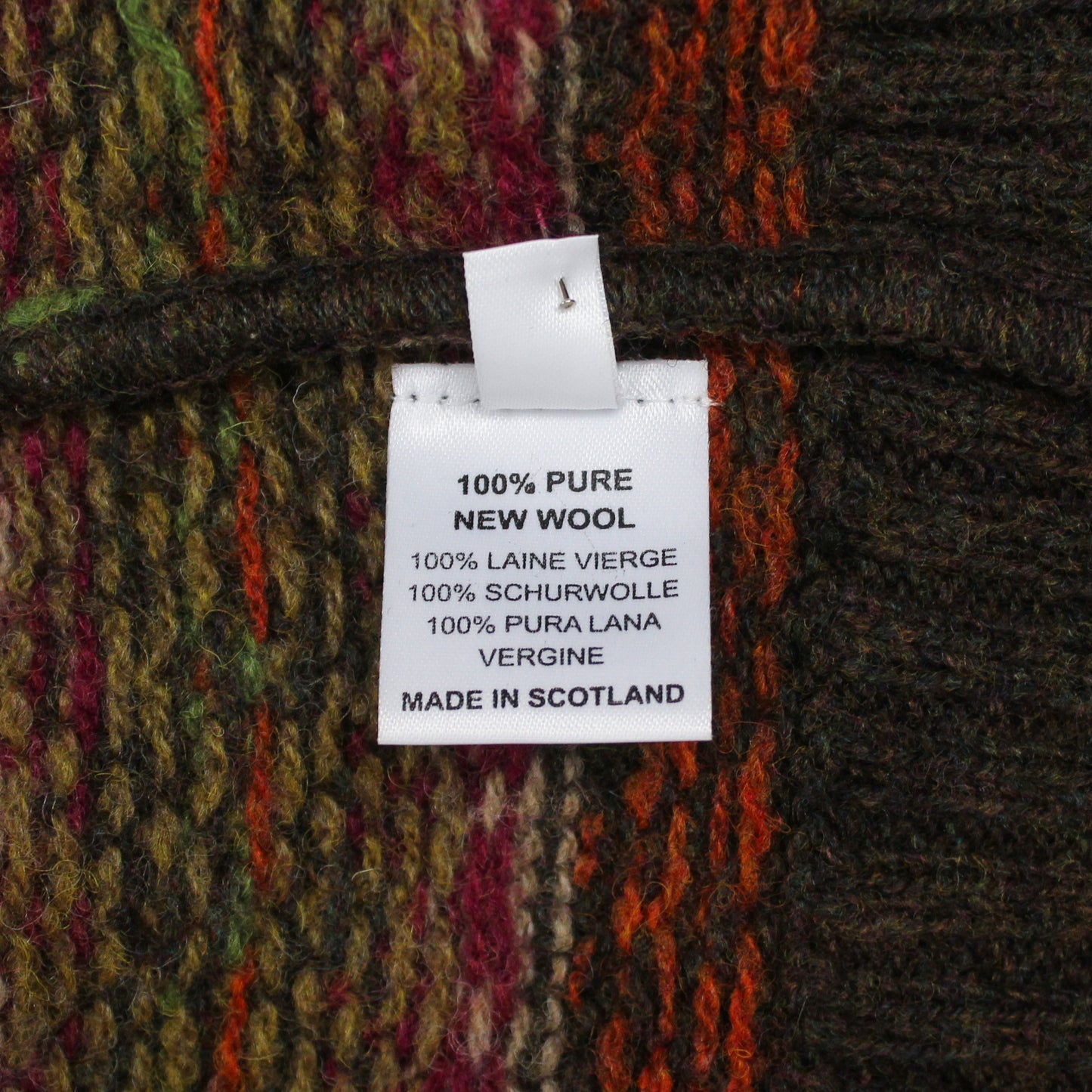 Harley of Scotland Fair Isle Shetland Wool Cardigan Sweater Vest