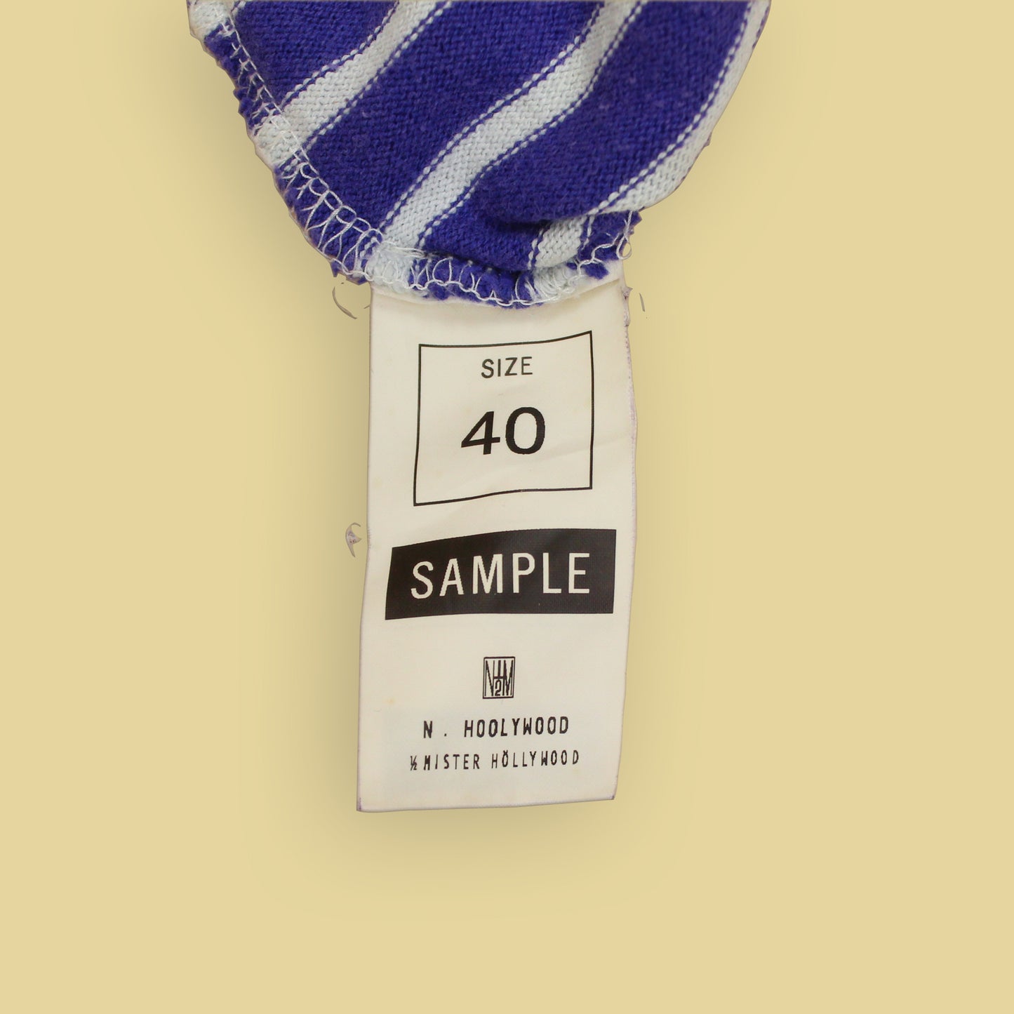 N.Hoolywood Sample Anchor Print Breton Stripe Shirt