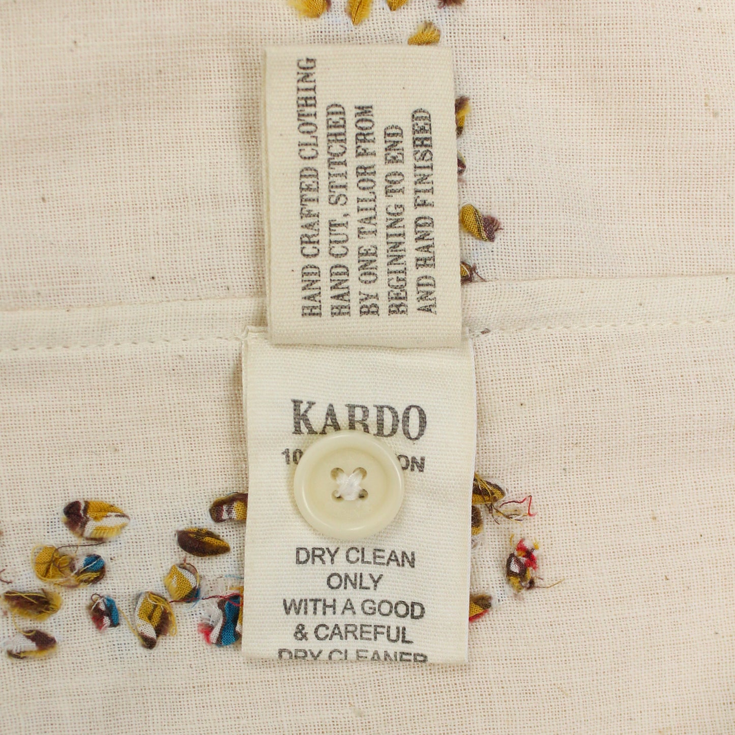 Kardo Paiwand Embroidered Khadi Cotton SS Ronen Shirt