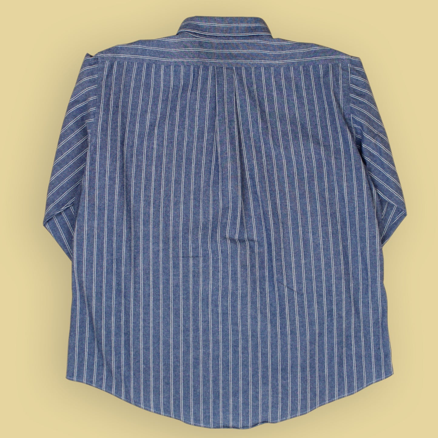 Hathaway Chambray Stripe Cotton Button-Down Shirt