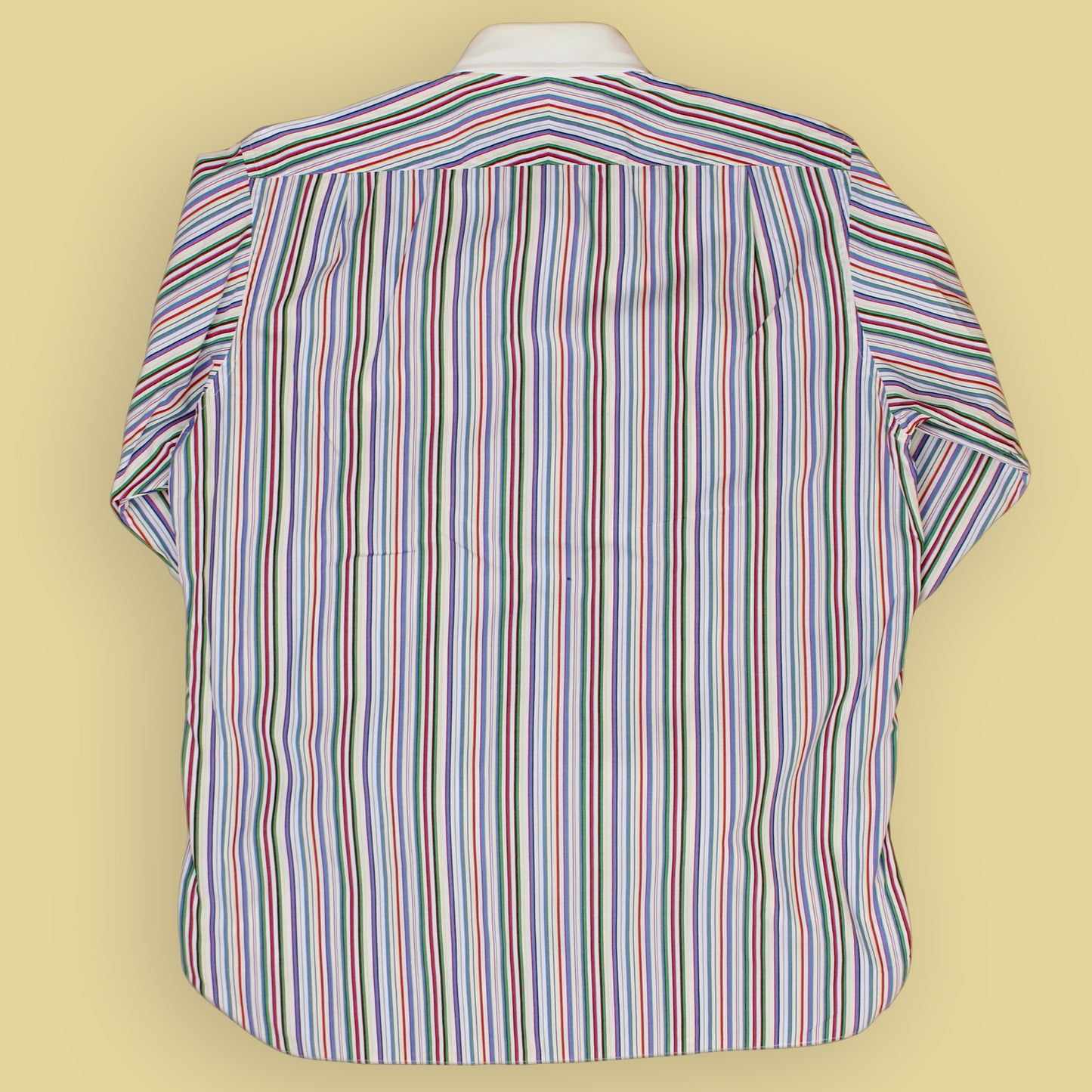 Turnbull & Asser Variegated Stripe Cotton Contrast Cotton French Cuff Shirt