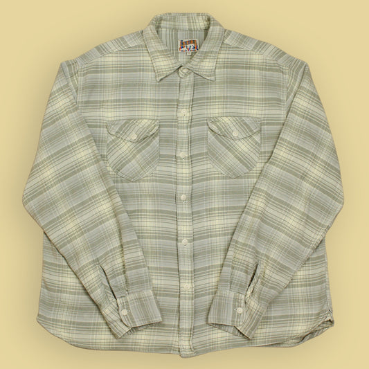 Wythe Warming Sage Plaid Flannel Work Shirt
