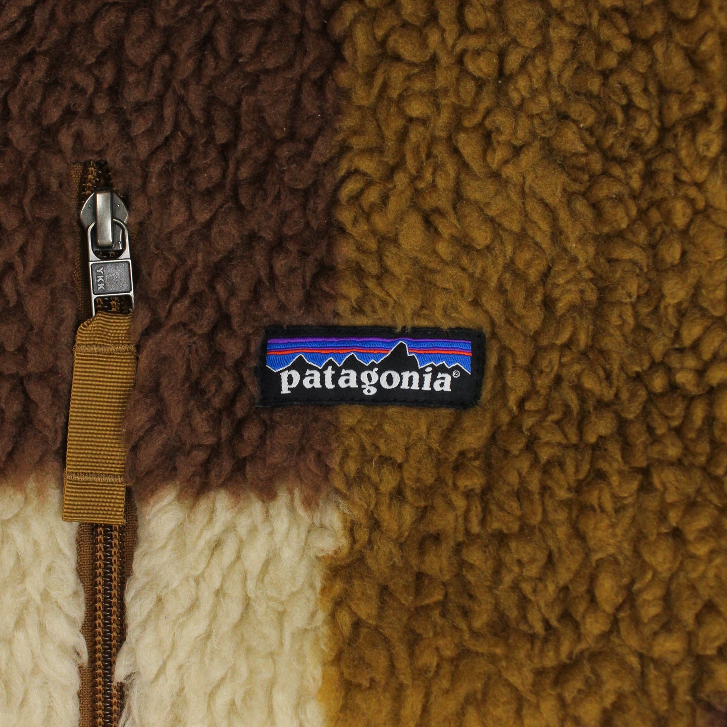 Patagonia Bear Block Retro Deep Pile Fleece Jacket