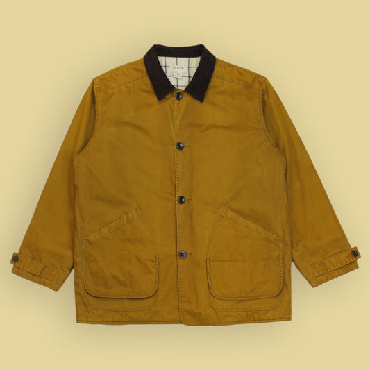 J. Crew Cotton Canvas Flannel Lined Barn Coat