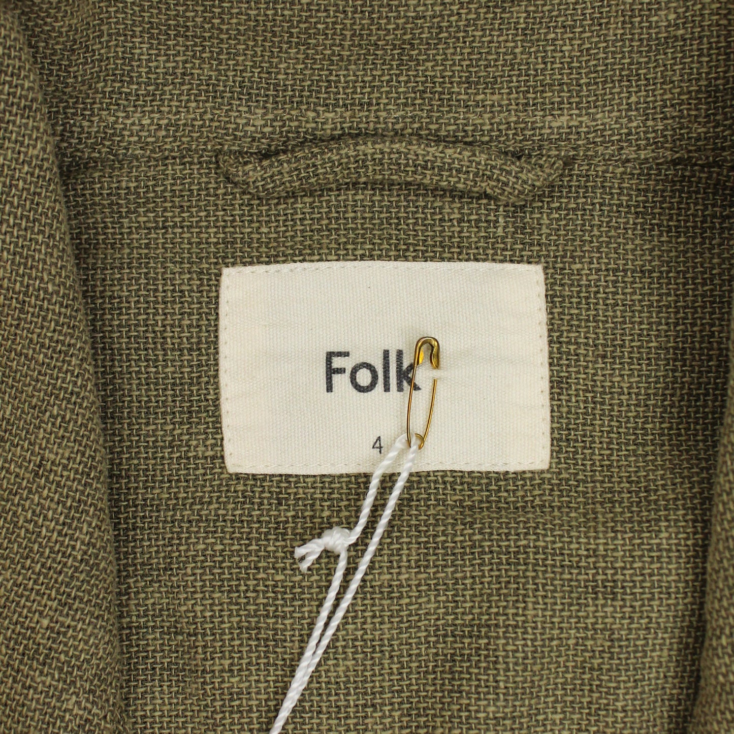 Folk Cotton Linen Monocle Overshirt Chore Jacket