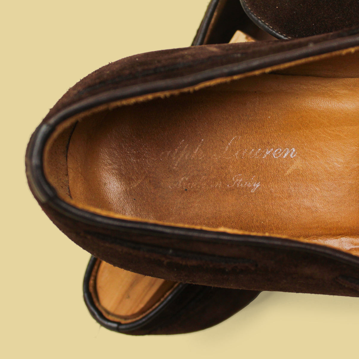 Ralph Lauren Purple Label Chocolate Suede Tassel Loafers 11