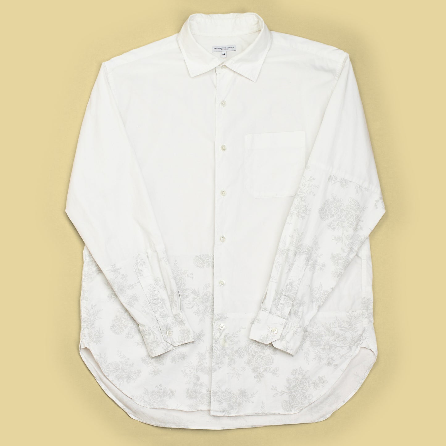 Engineered Garments Patchwork Floral Spread Collar Shirt