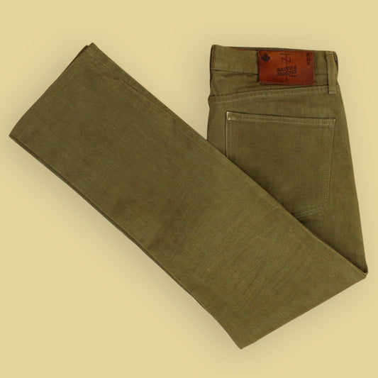 Naked & Famous x Tenue De Nimes 13oz Olive Selvedge Denim Skinny Guy Jeans