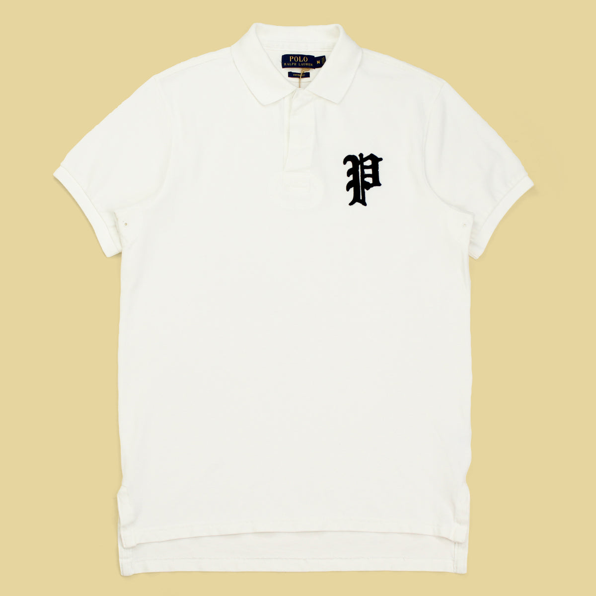 Polo Ralph Lauren Old English "P" Patch Pique Knit Polo Shirt