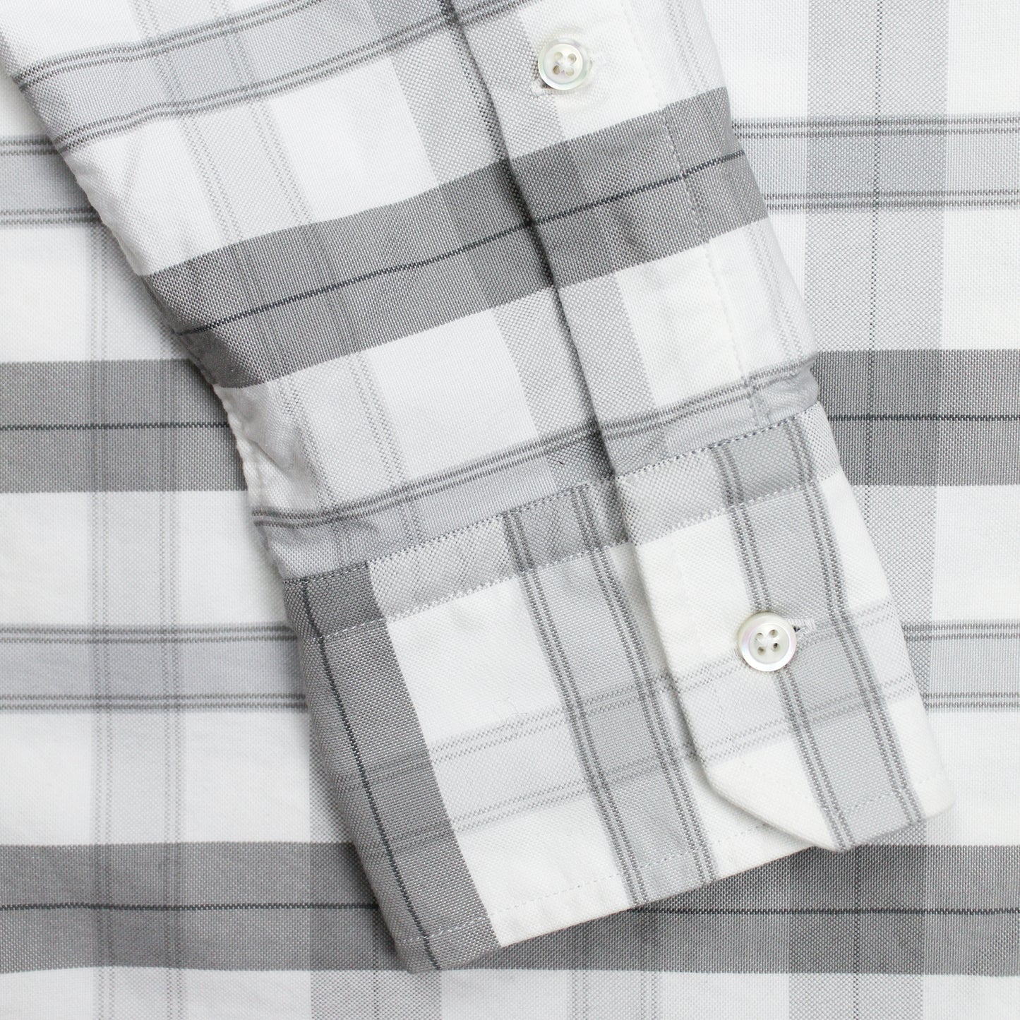Thom Browne Plaid Oxford Cloth Button Down Shirt
