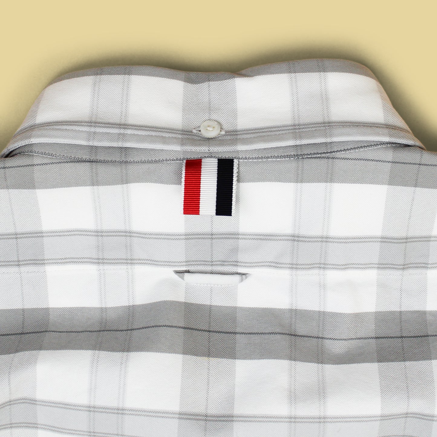 Thom Browne Plaid Oxford Cloth Button Down Shirt