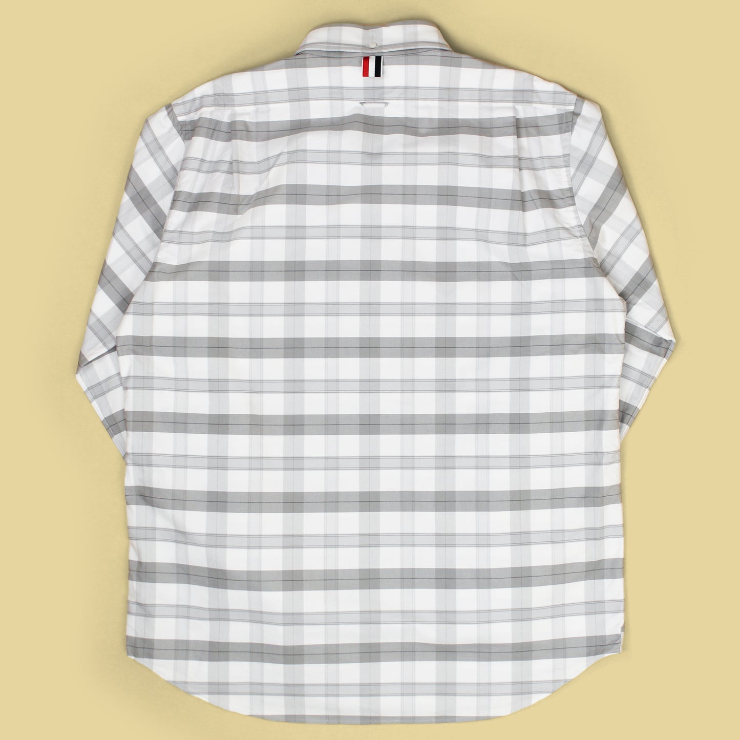 Thom Browne Plaid Oxford Cloth Button Down Shirt