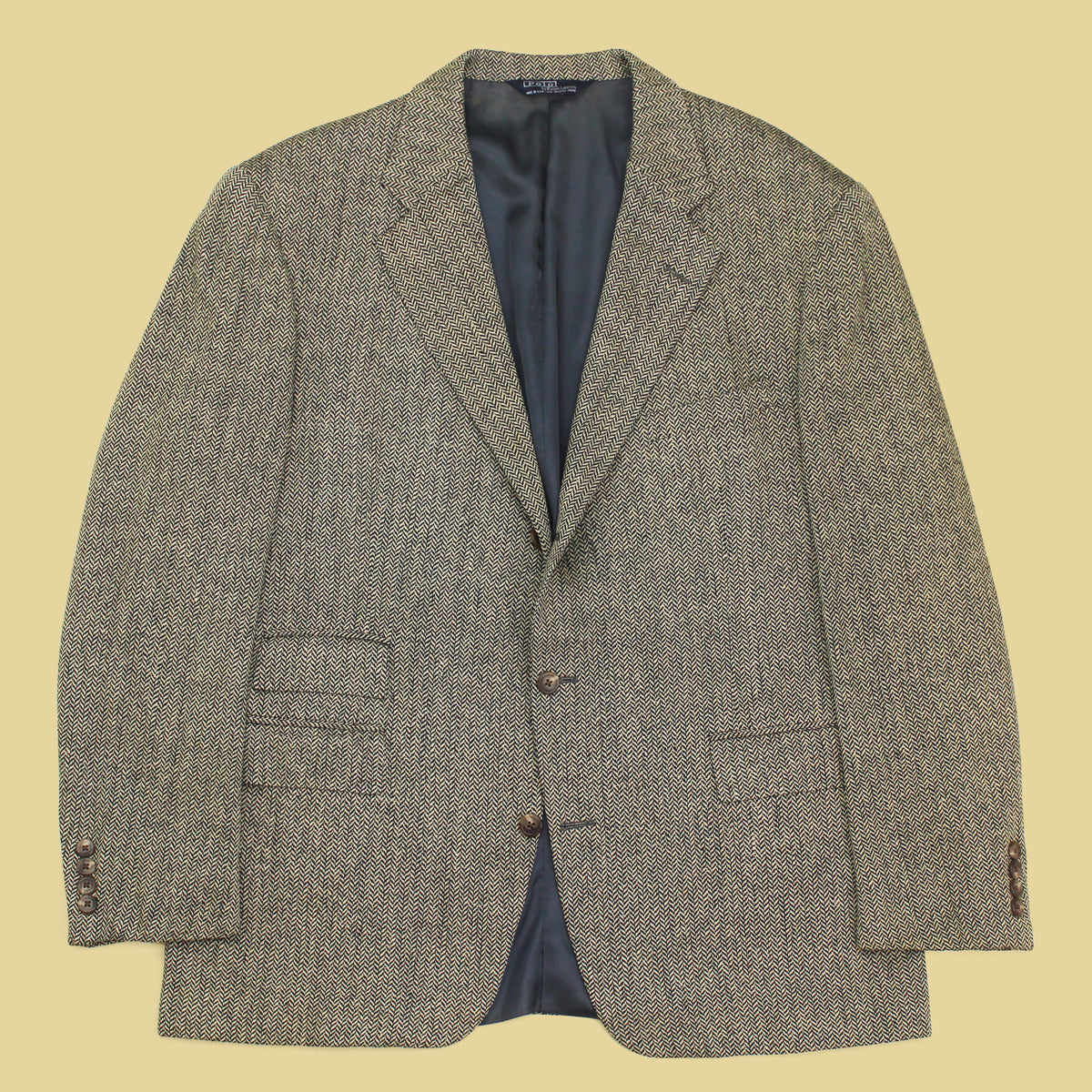 Vintage Polo Ralph Lauren Silk Herringbone Tweed Sport Coat