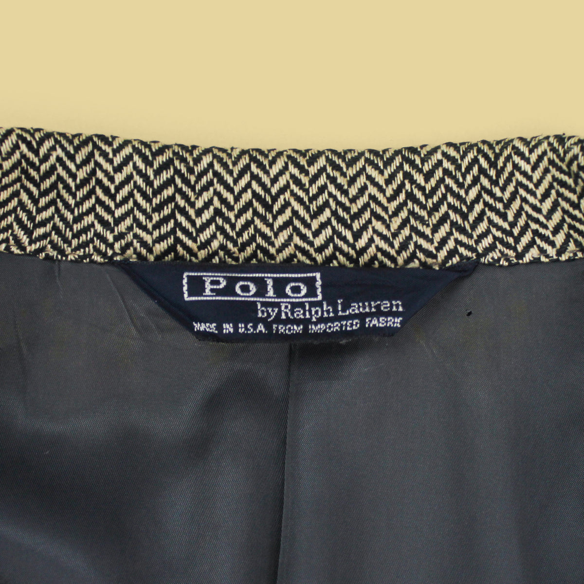 Vintage Polo Ralph Lauren Silk Herringbone Tweed Sport Coat