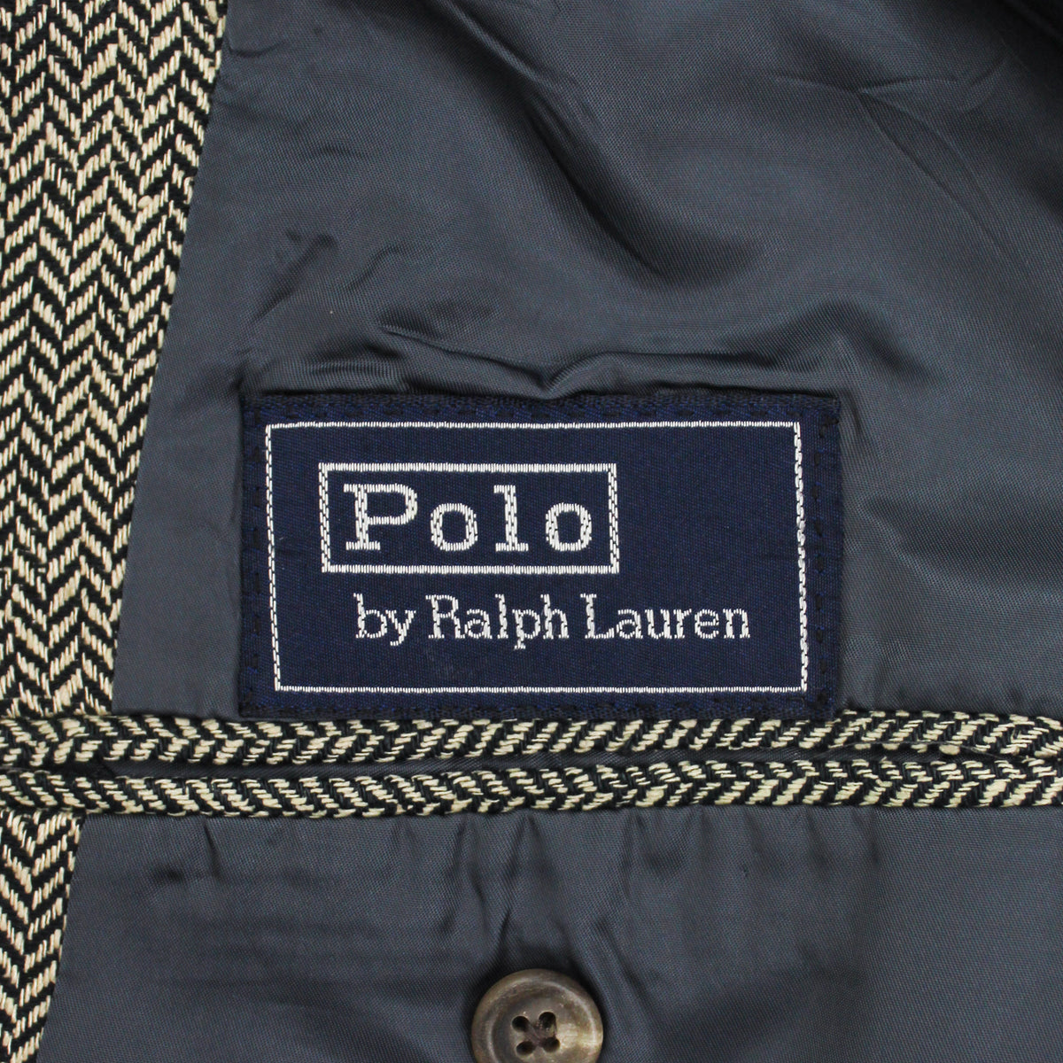 Vintage Polo Ralph Lauren Silk Herringbone Tweed Sport Coat