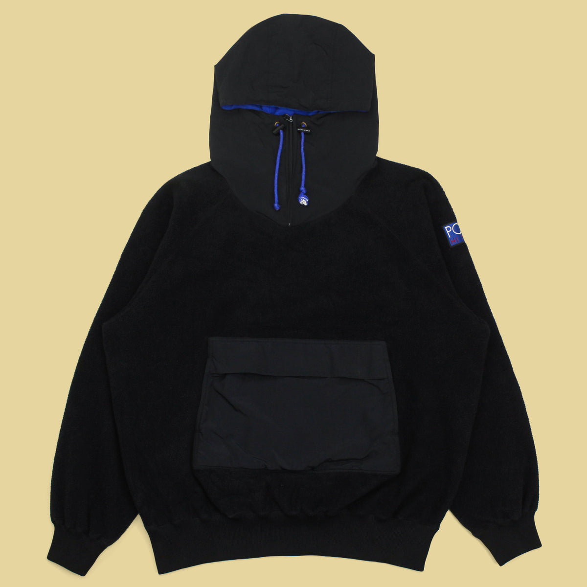 Vintage Polo Ralph Lauren Hi Tech Fleece Quarter-Zip Hooded Anorak Jacket