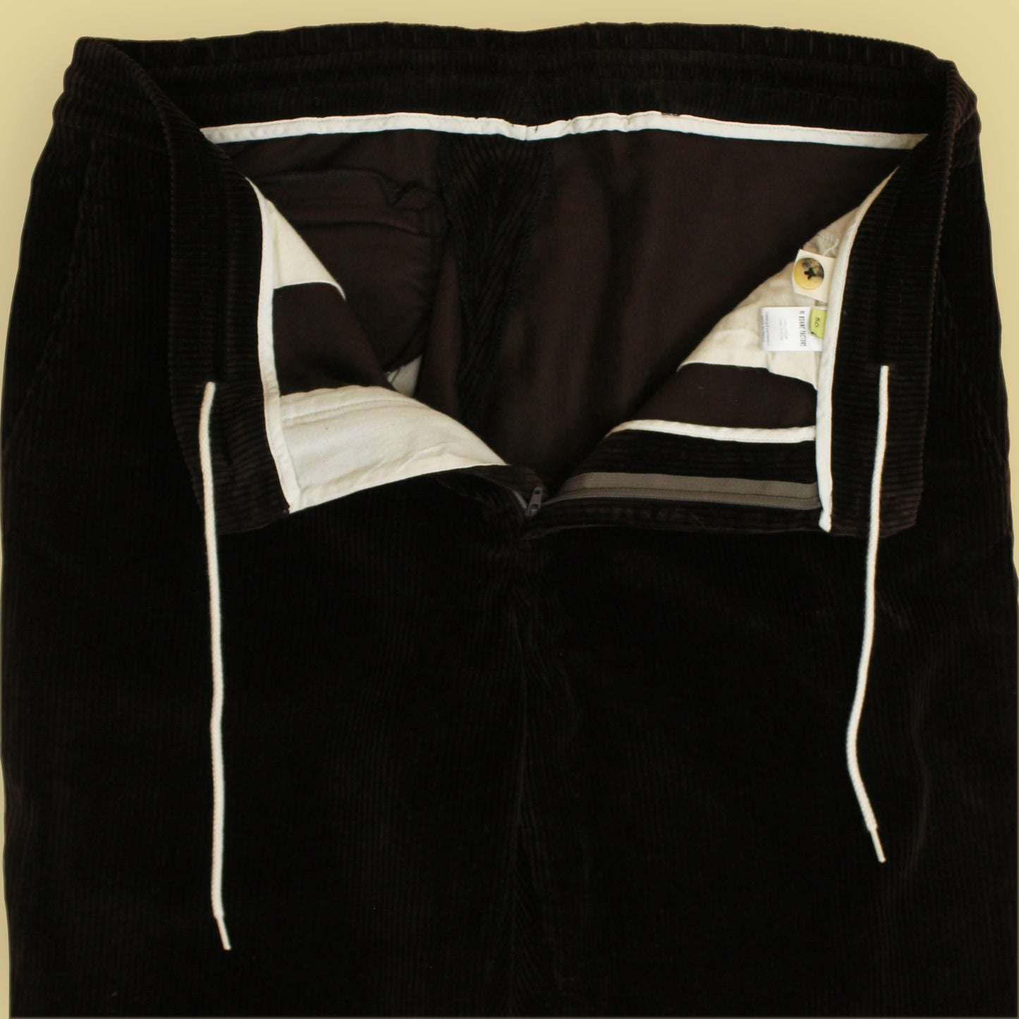 De Bonne Facture Wide-Wale Corduroy Drawstring Easy Pants