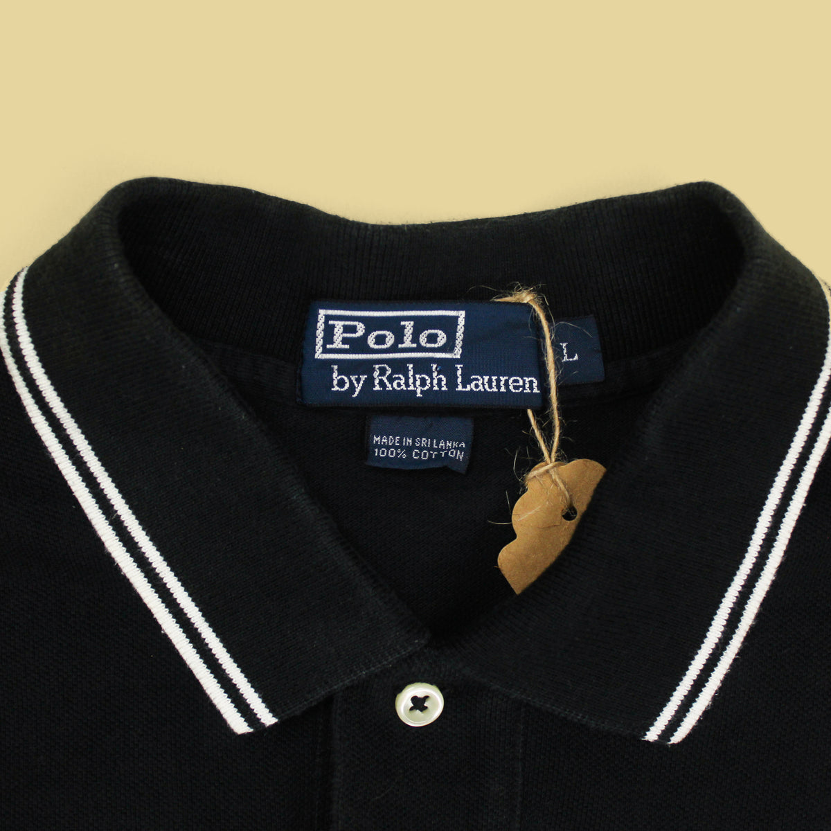 Polo Ralph Lauren Embroidered Crest Block Stripe Pique Knit Polo Shirt