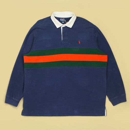 Polo Ralph Lauren Striped Fleece Rugby Sweatshirt