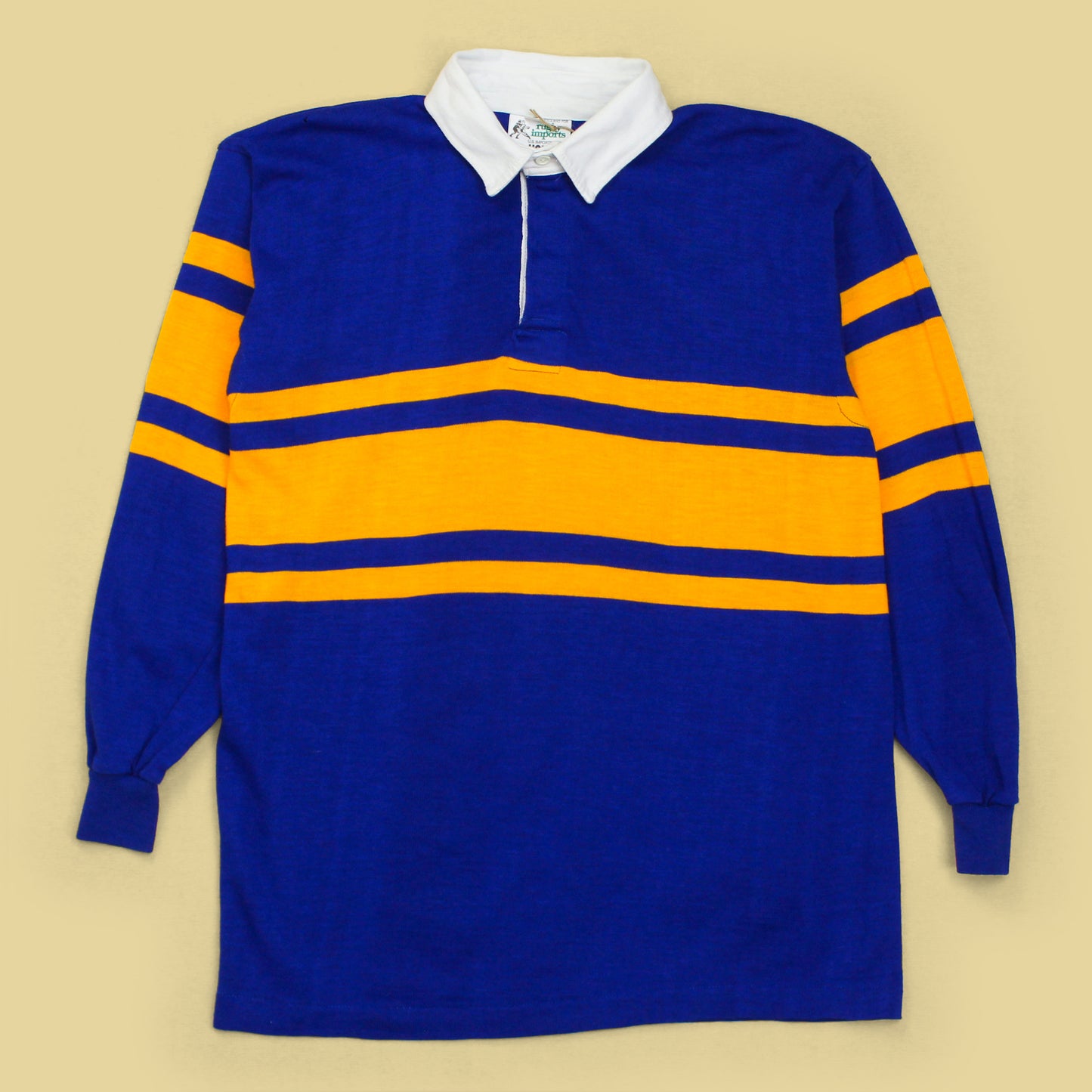 Vintage Halbro Striped Rugby Shirt