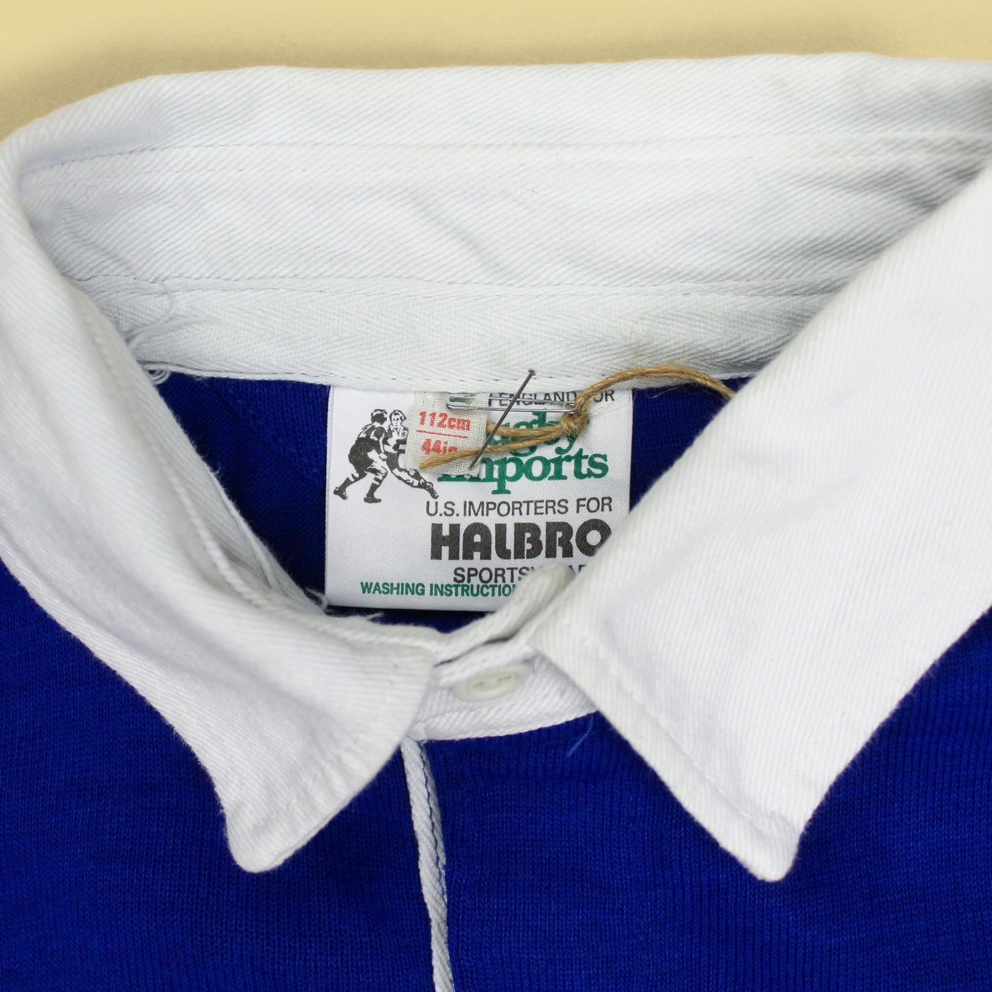 Vintage Halbro Striped Rugby Shirt