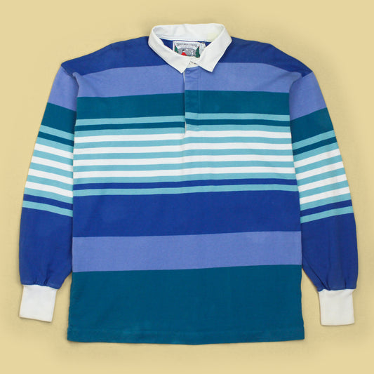 Vintage Thatcher & Cross Striped Rugby Shirt