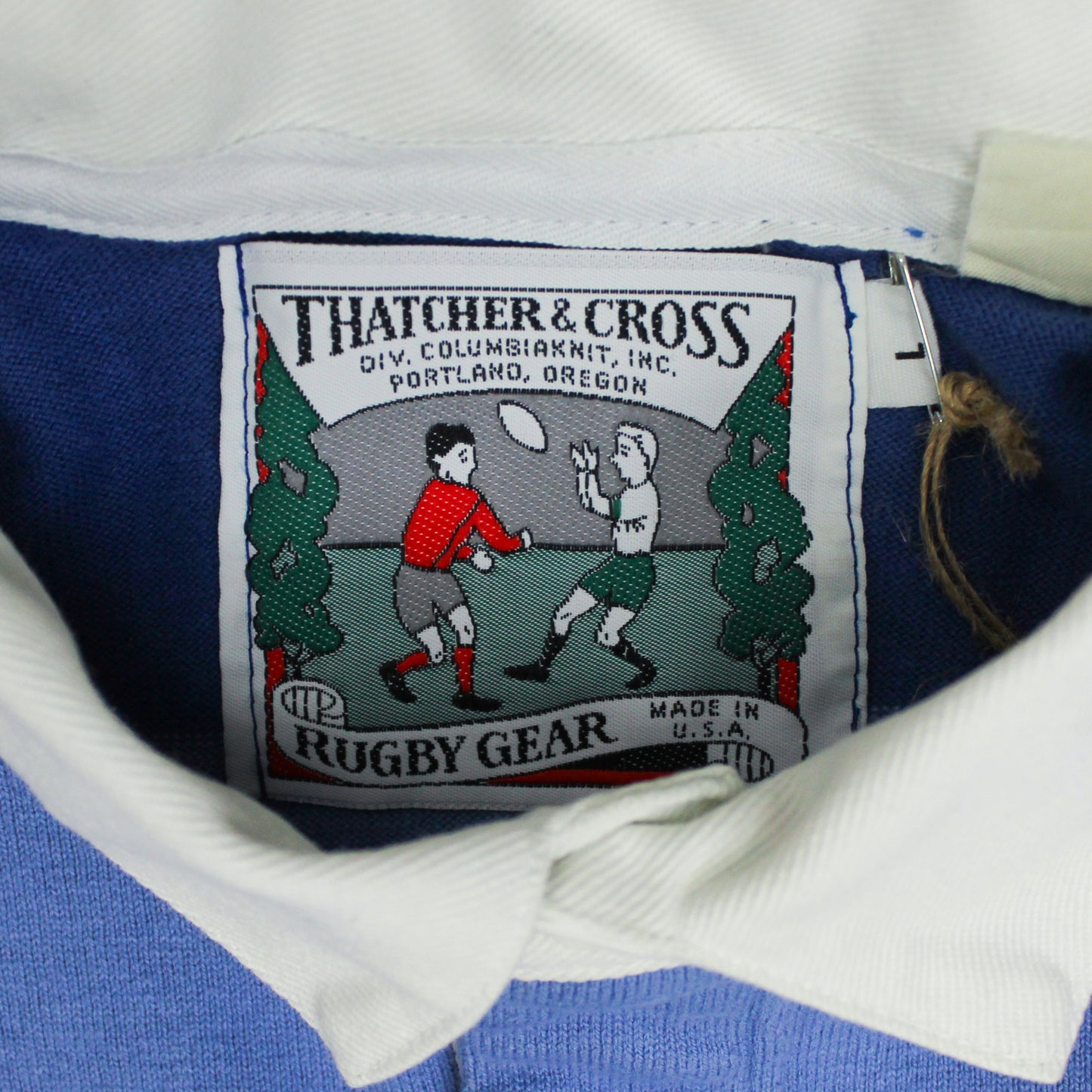 Vintage Thatcher & Cross Striped Rugby Shirt