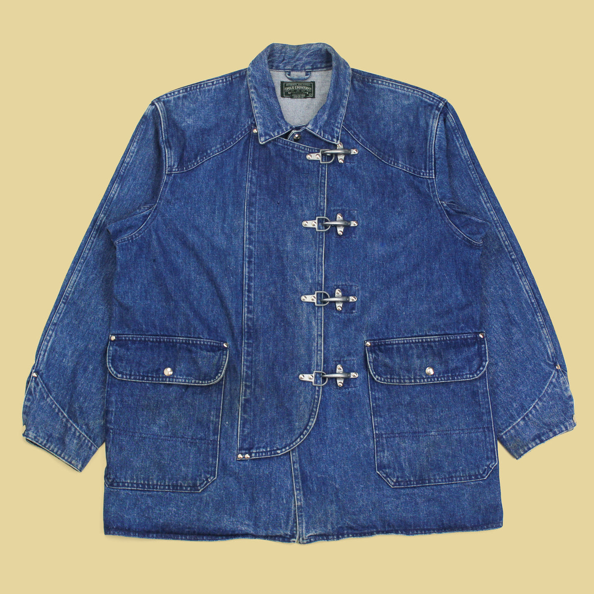 Vintage Polo Country Denim Fireman Jacket