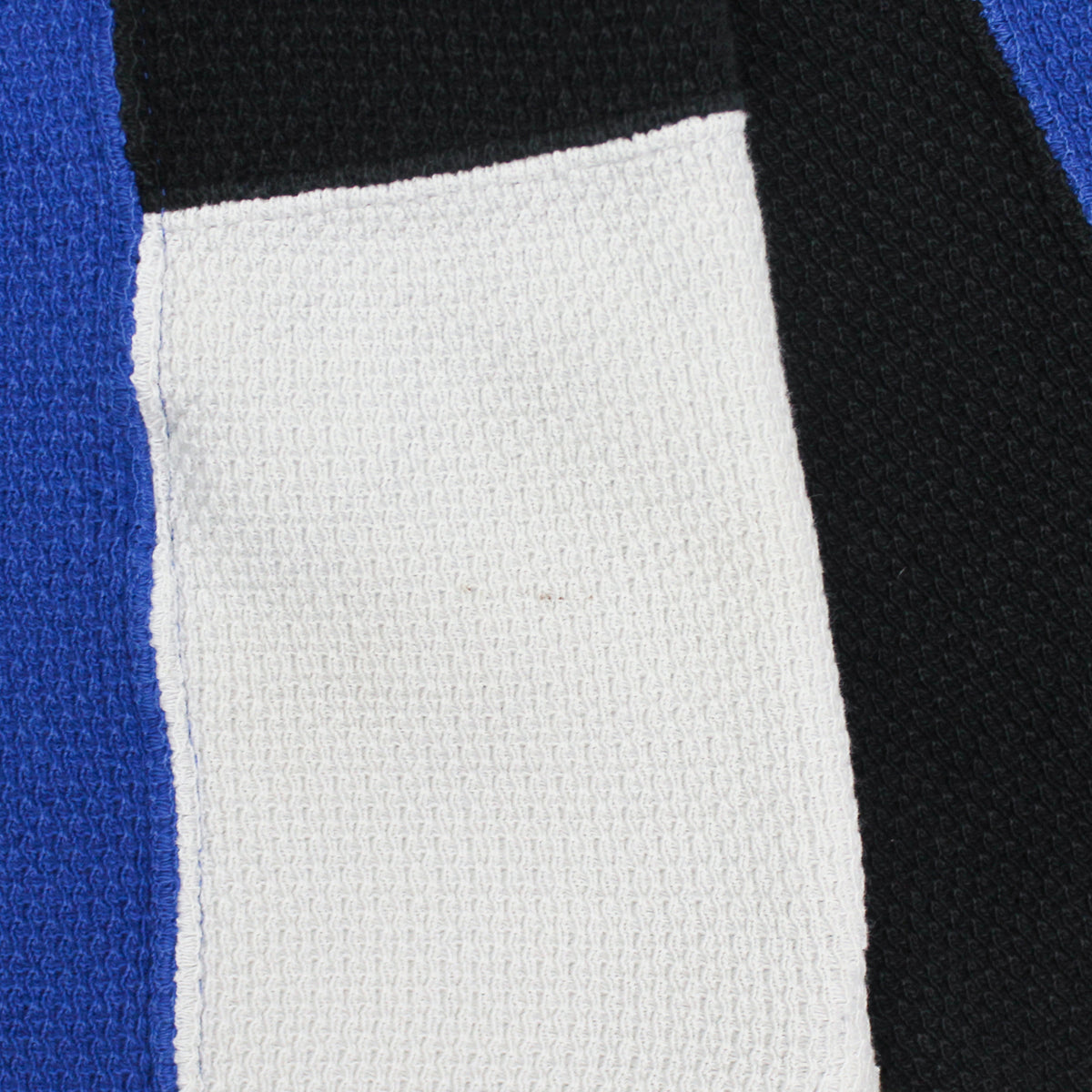 Vintage Polo Sport Textured Knit Cotton Paneled Long Sleeve Polo Shirt