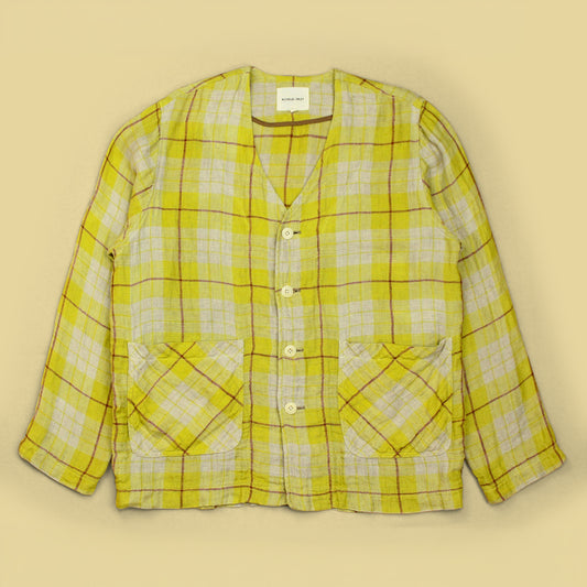 Nicholas Daley Check Linen Cardigan