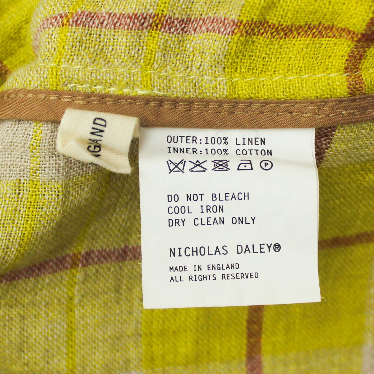 Nicholas Daley Check Linen Cardigan