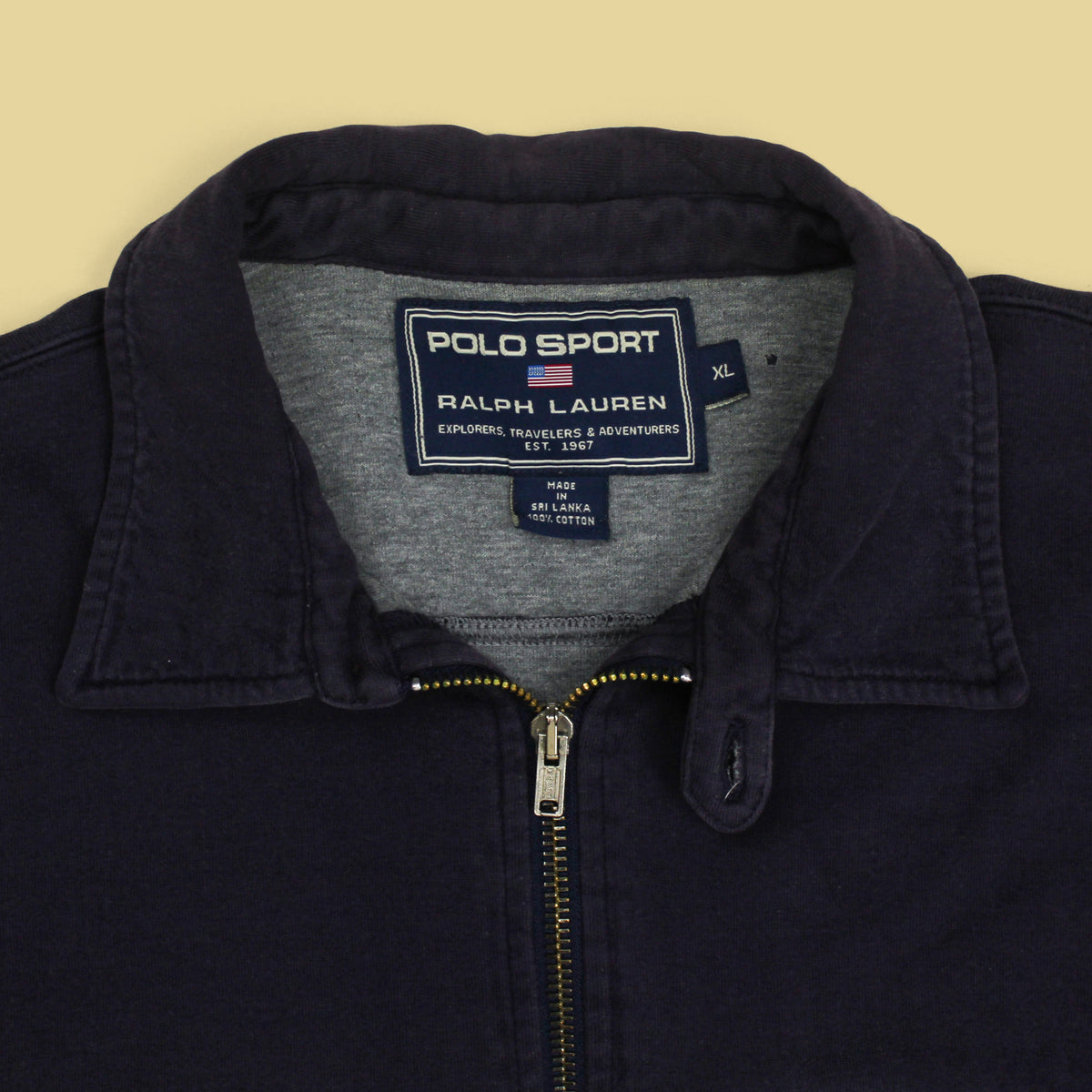 Polo Sport Double Layer Jersey Cotton Half-Zip Pullover Shirt