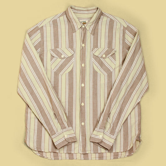 Wythe Striped Washed Madras Work Shirt