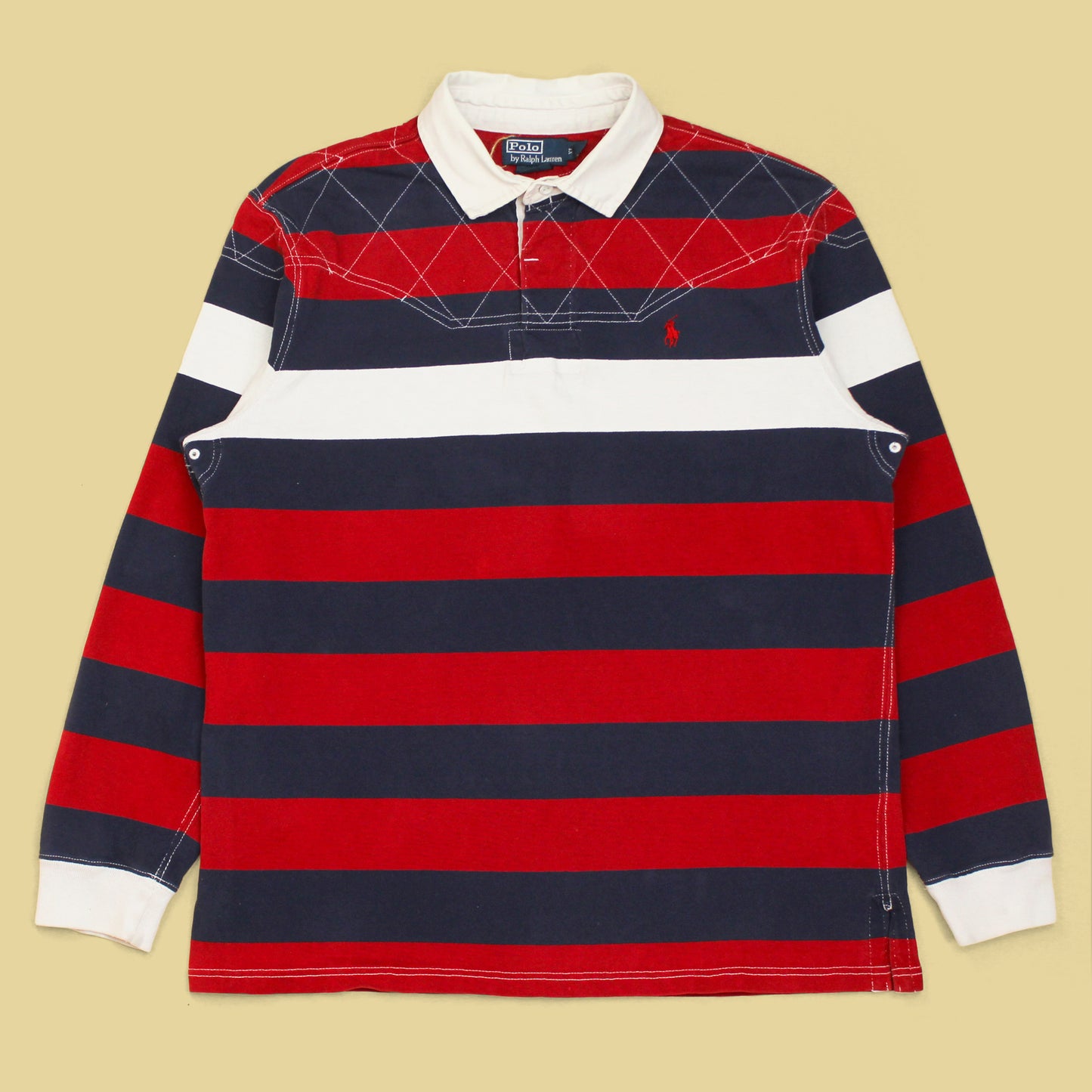 Polo Ralph Lauren Striped Quilted Rugby Shirt