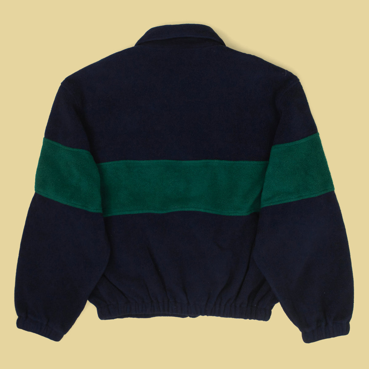Vintage Polo Sport Block Stripe Fleece Harrington Swing Jacket