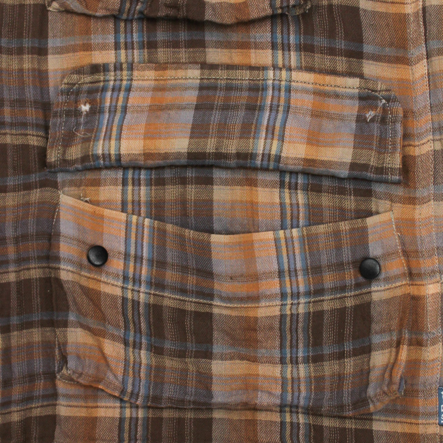 18 East Plaid Gauze Cotton Winhall Utility Shirt