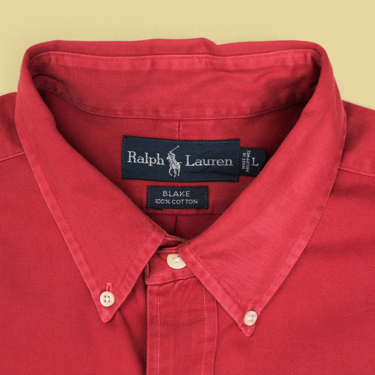 Vintage Polo Ralph Lauren Twill Button Down Blake Shirt