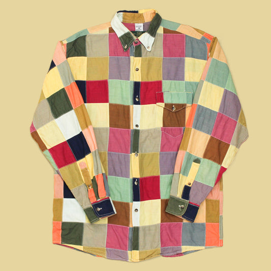 Vintage Orvis Patchwork Madras Button Down Shirt
